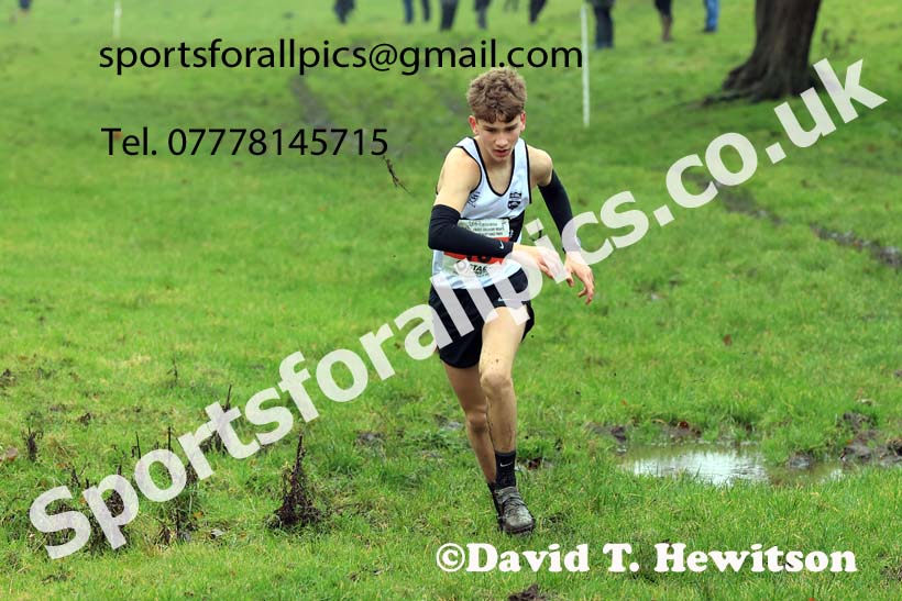Boys under-15s 2023 NECAA Cross Country Relays, Thornley Hall Farm, Peterlee, County Durham. Photo: David T. Hewitson/Sports for All Pics